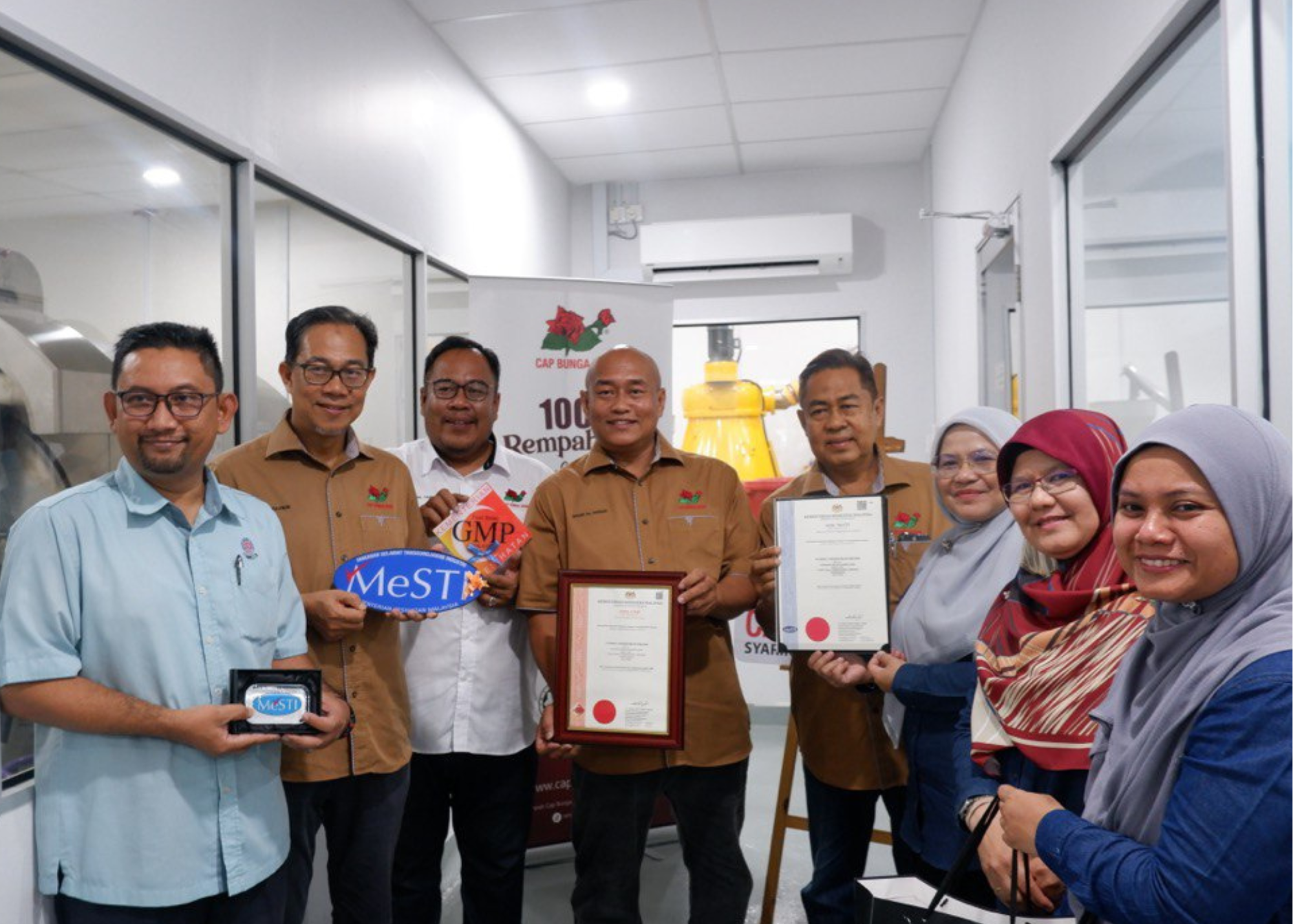 Pengiktirafan GMP di Kilang K1 Rempah Cap Bunga Rose