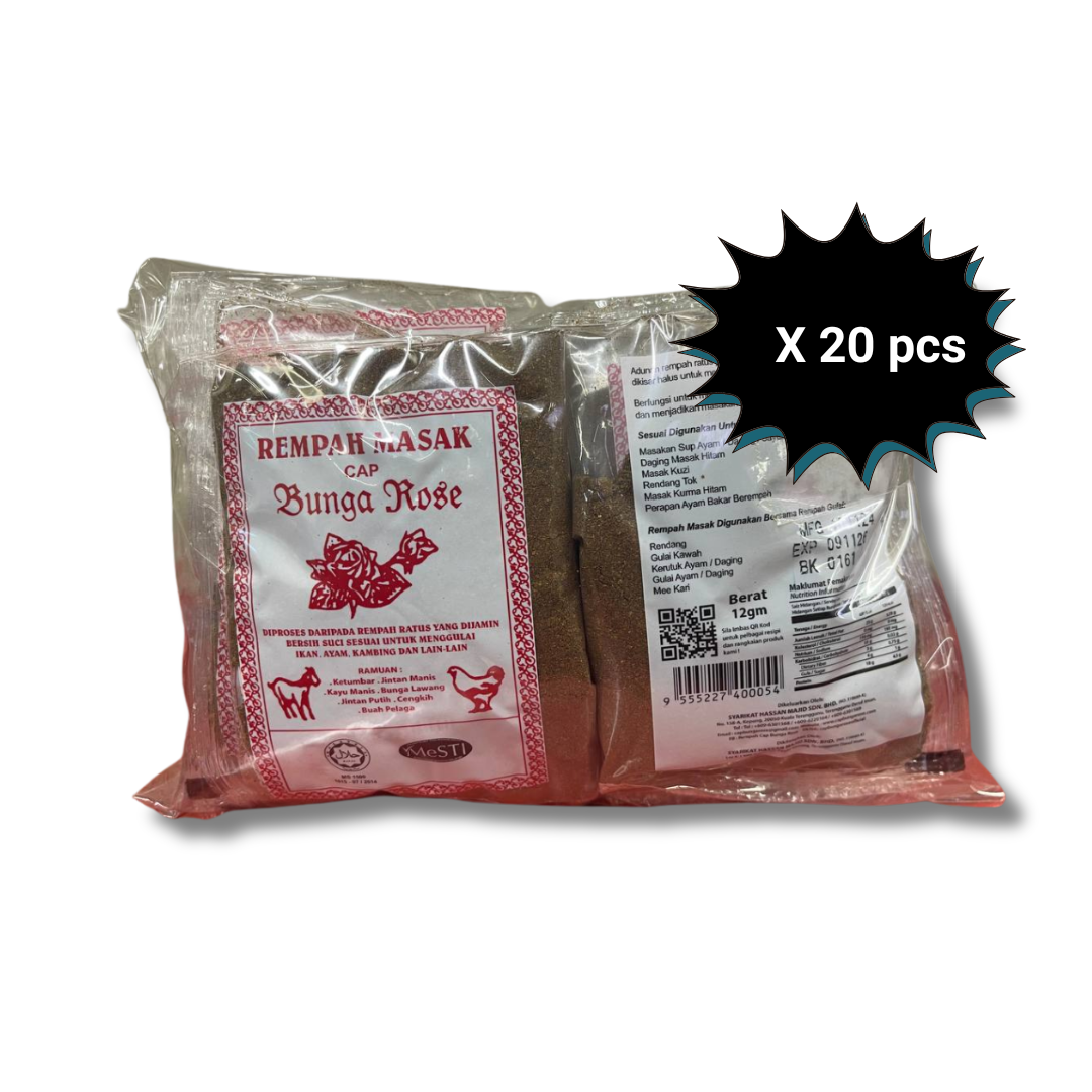 [Bundle] Rempah Masak Cap Bunga Rose 12gm