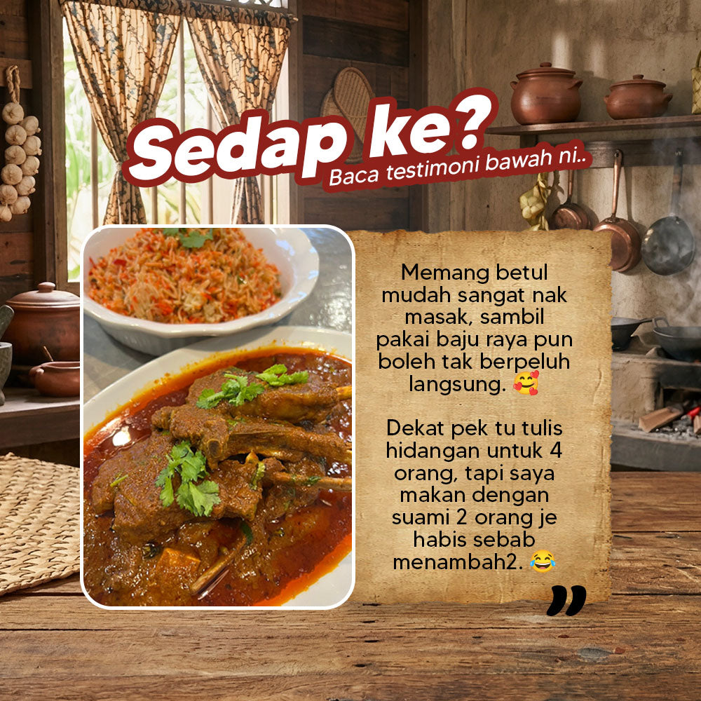 Set Lengkap Nasi Maharani Cap Bunga Rose 610gm