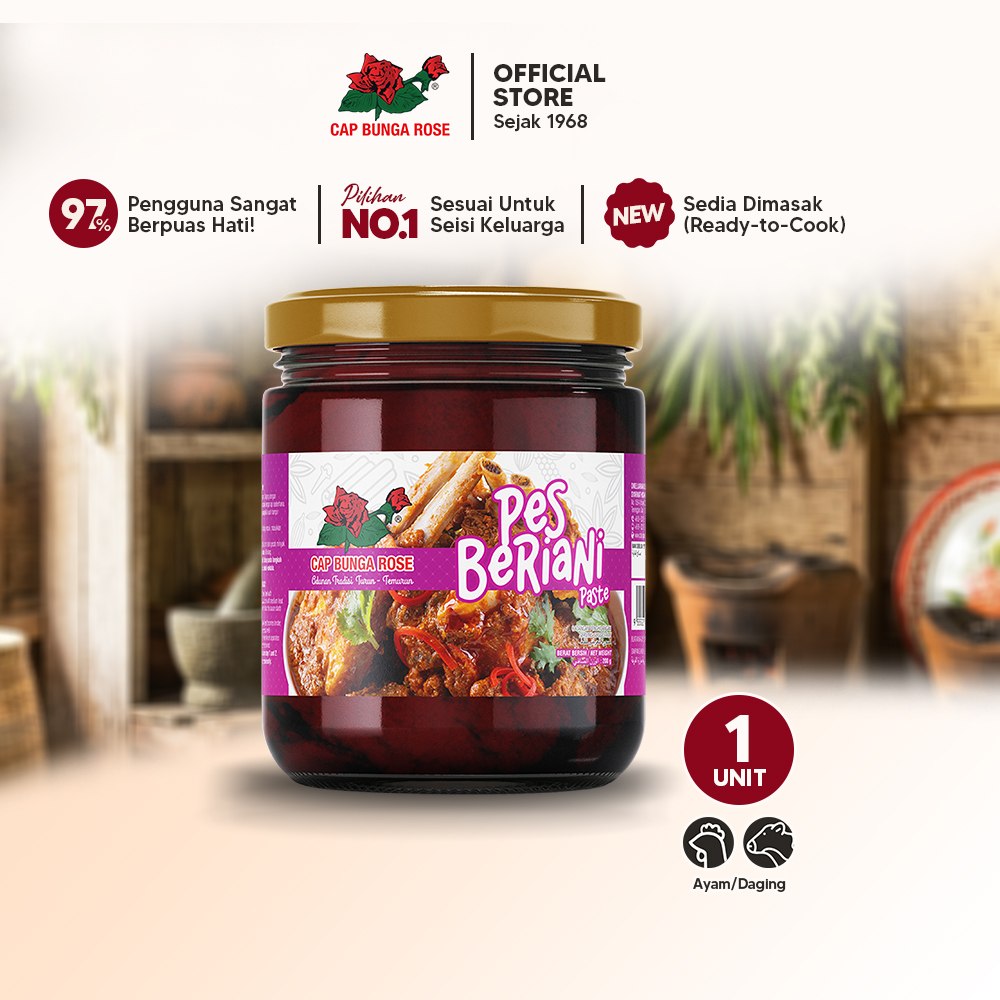 Pes Beriani Cap Bunga Rose 200gm