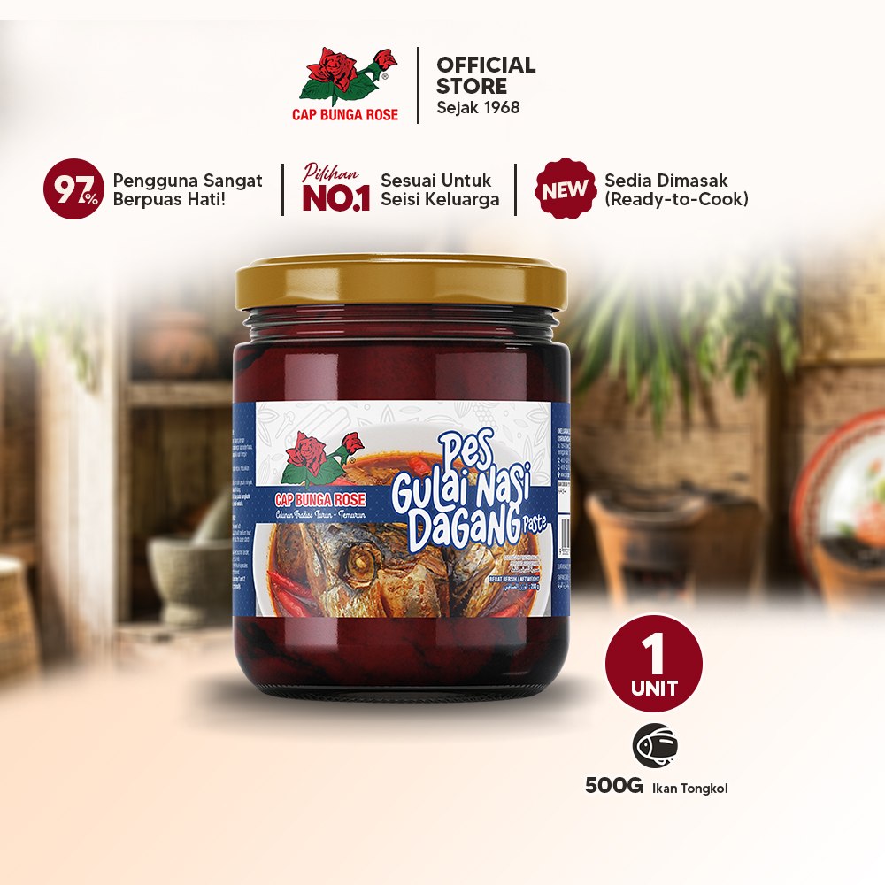 Pes Gulai Nasi Dagang Cap Bunga Rose 200gm